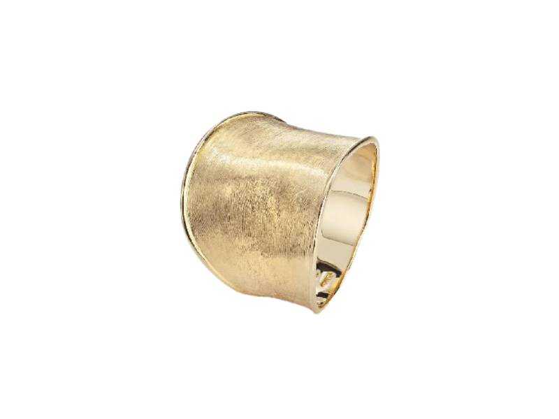 ANELLO ORO GIALLO A FASCIA MODELLO GRANDE LUNARIA MARCO BICEGO AB551