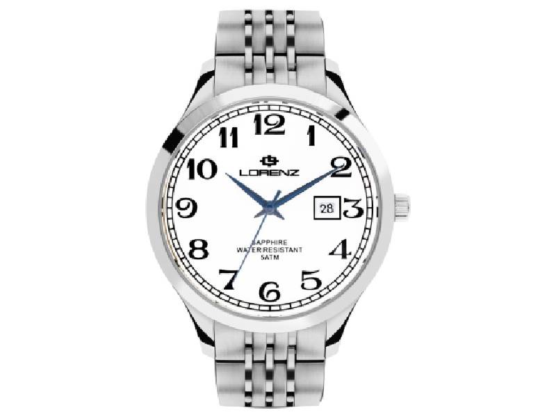 MEN'S WATCH QUARTZ STEEL/STEEL OLIMPIA LORENZ 030172AA