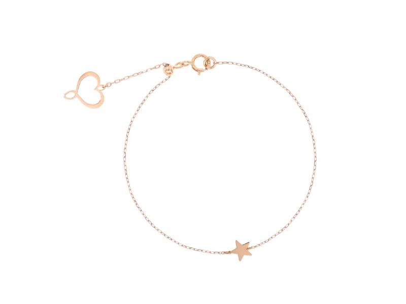 ROSE GOLD BRACELET WITH STAR AURUM MAMAN ET SOPHIE BPAUM3