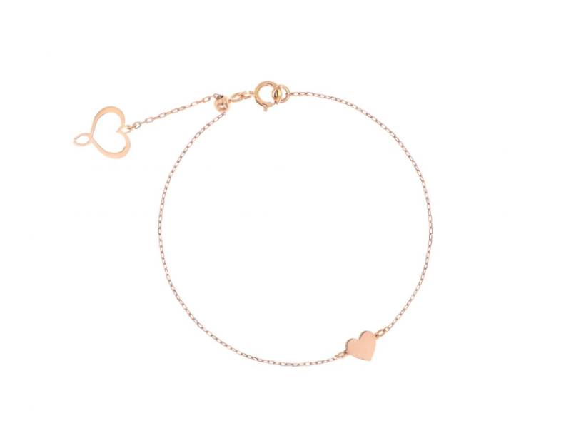 ROSE GOLD BRACELET WITH HEART AURUM MAMAN ET SOPHIE BPAUM2