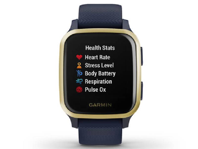 SMARTWATCH VENU SQ MUSIC NAVY LIGH GOLD GARMIN 010-02426-12