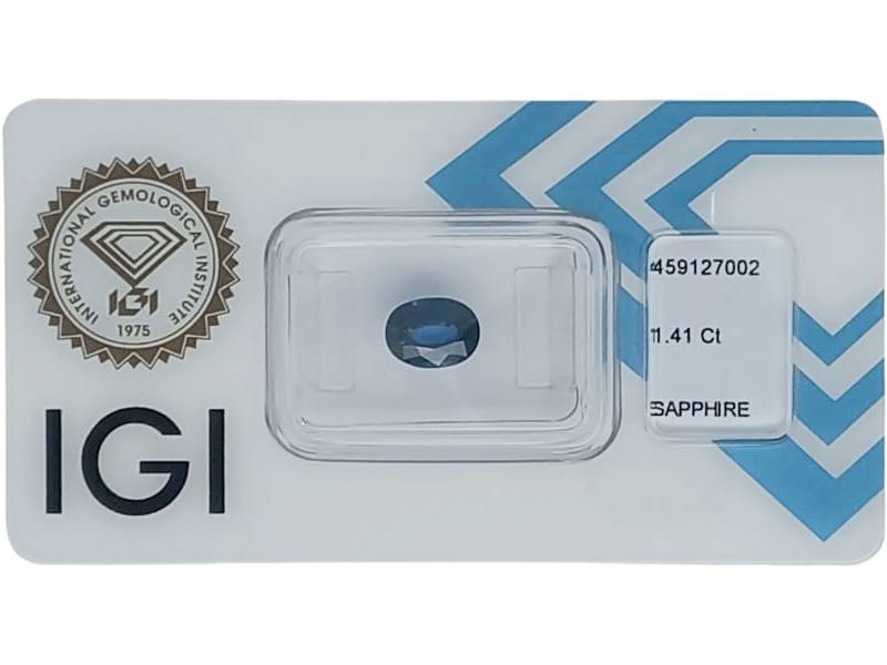 ZAFFIRO IN BLISTER IGI 1.41CT