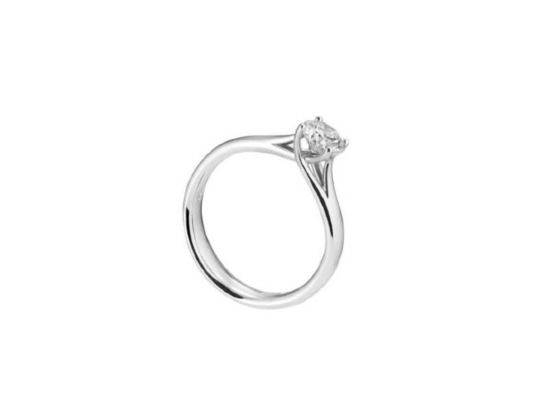 18 KT WHITE GOLD SOLITAIRE RING WITH DIAMOND 0.61 G IF GRACE WORLD DIAMOND GROUP ABTRESOL