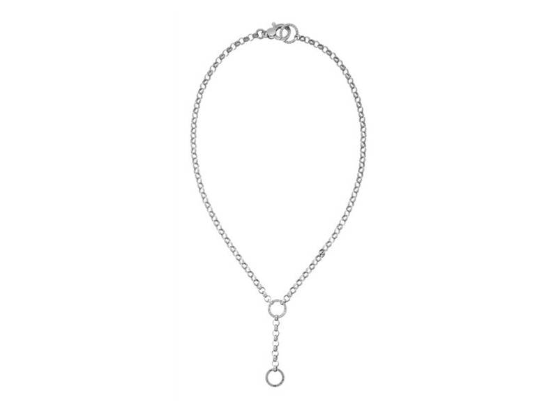 ROULETTE SILVER NECKLACE WITH PENDANT GIOVANNI RASPINI 09481