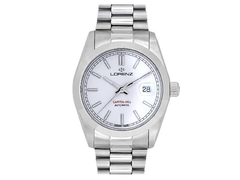 AUTOMATIC MEN'S WATCH STEEL/STEEL SWISS MADE CAPITOL-HILL LORENZ 090002AA