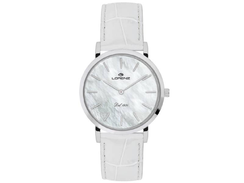 WOMEN'S WATCH QUARTZ STEEL/LEATHER EXTRA FLAT LADY LORENZ 030084AA