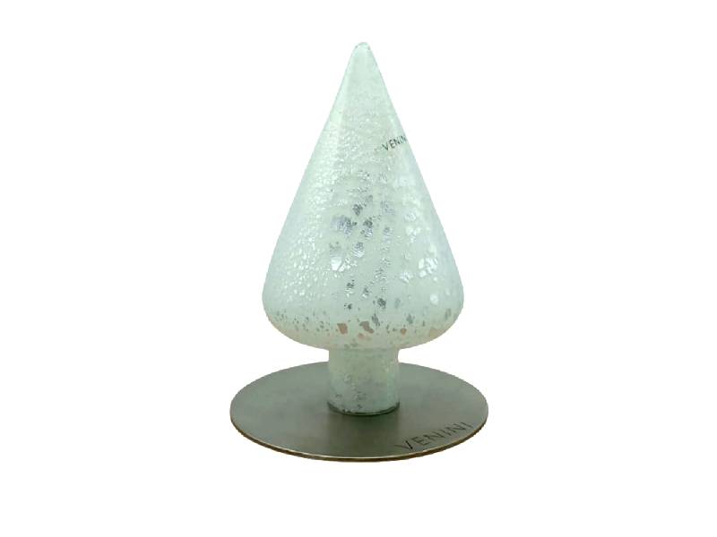 CHRISTMAS TREE MILKY-WHITE SILVER LEAF NUMBERED EDITION VENINI 160.00