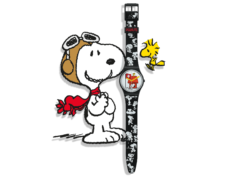 SWATCH PEANUTS GRANDE BRACCHETTO SO28Z107