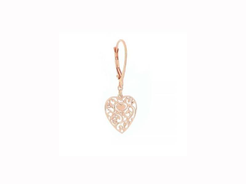 SINGLE CLASP EARRING WITH SMALL VITTORIANO HEART CUORE VITTORIANO MAMAN ET SOPHIE ORVIT1R