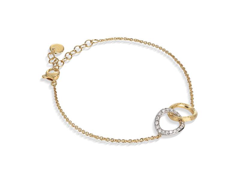 BRACCIALE AMORE INFINITO ORO GIALLO E DIAMANTI JAIPUR DELICATI MARCO BICEGO BB1803-B