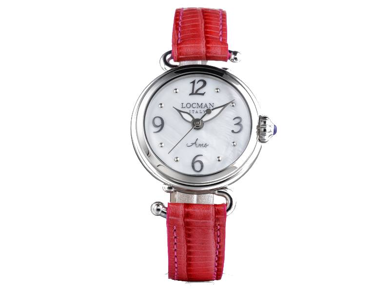 OROLOGIO DONNA QUARZO ACCIAIO/PELLE AMO LOCMAN 0701A14A-00MWNKPR-0701A14A-00MWNKPP