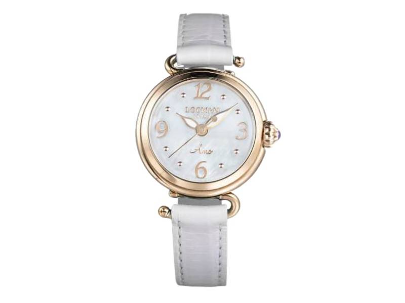 WOMEN'S WATCH QUARTZ STEEL ROSE PVD LEATHER AMO LOCMAN 0701R14R-RGMWRGPW