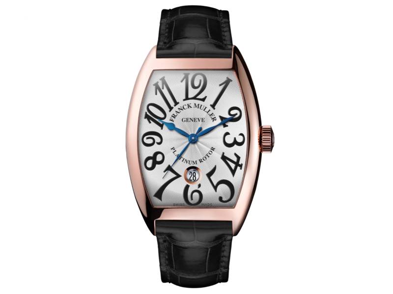 AUTOMATIC MEN'S WATCH ROSE GOLD/LEATHER CINTREE CURVEX COLLECTION FRANCK MULLER 7851SCDT