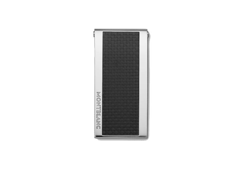STAINLESS STEEL MONEY CLIP WITH A CARBON INLAY MEISTERSTUCK MONTBLANC 104731
