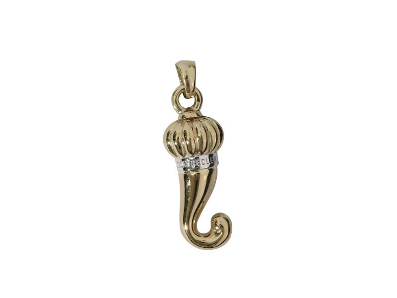 18KT YELLOW GOLD HORN PENDANT CORNI CHANTECLER 21942