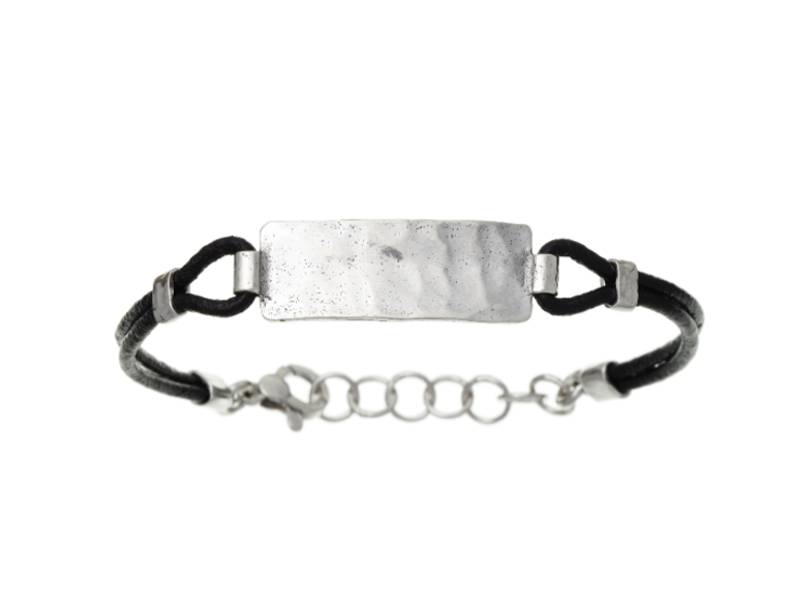 SILVER BRACELET PLATE JACK GIOVANNI RASPINI 10389