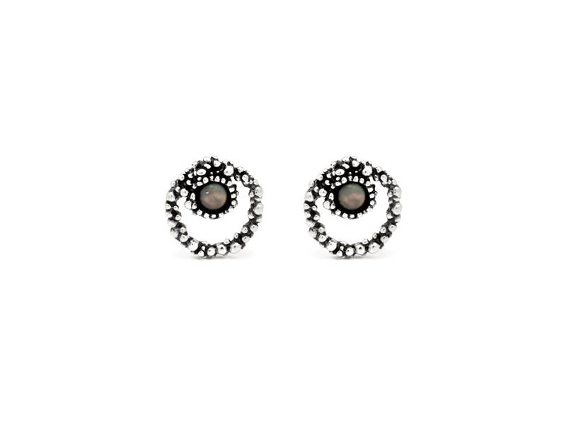 SILVER EARRINGS MAUI DOUBLE RASPINI 10688