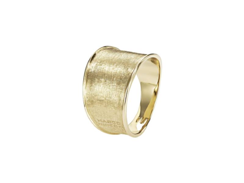 YELLOW GOLD BAND RING MEDIUM MODEL LUNARIA MARCO BICEGO AB550