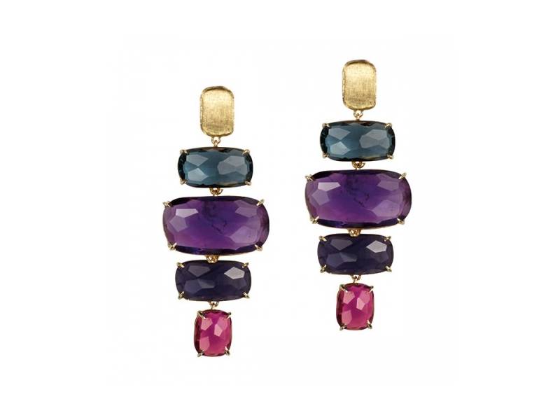 YELLOW GOLD 18KT AND GEMSTONES MARCO BICEGO MURANO COLLECTION OB1315-MIX300