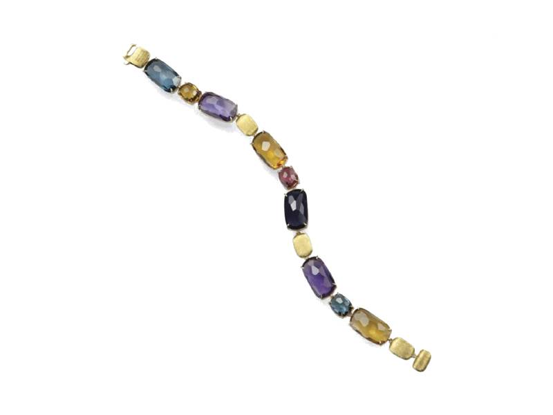 18 KT YELLOW GOLD AND GEMSTONES BRACELET MARCO BICEGO MURANO COLLECTION BB1543-MIX300