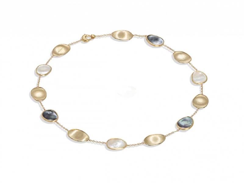 18 KT YELLOW GOLD AND MOTHER OF PEARL NECKLACE LUNARIA MARCO BICEGO CB2099-MPM