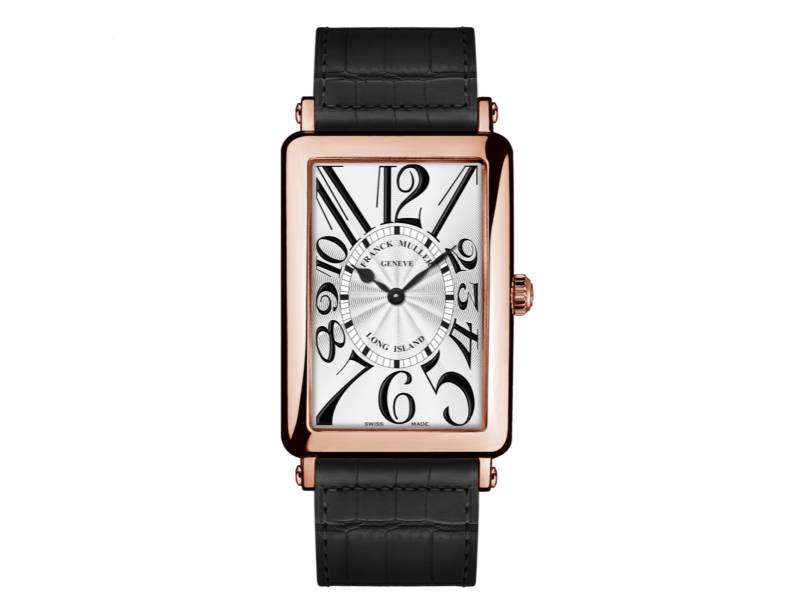 AUTOMATIC MEN'S WATCH ROSE GOLD/LEATHER LONG ISLAND FRANCK MULLER 1000SC