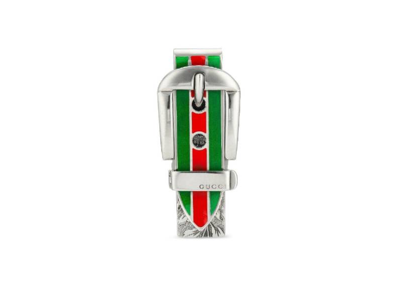 FERMASOLDI ARGENTO MOTIVO WEB G GARDEN GUCCI YBF52485000100U