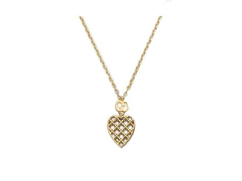 YELLOW GOLD HEART NECKLACE DIAMANTISSIMA GUCCI YBB39019300100U