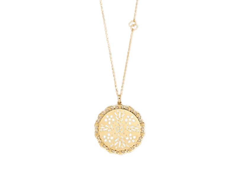 COLLANA IN ORO GIALLO E SMALTO BIANCO ICON BLOOMS GUCCI YBB47935800100U