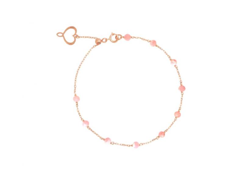 BRACCIALE IN ORO ROSA CON TORMALINA ROSA AURUM MAMAN ET SOPHIE BPPTATO