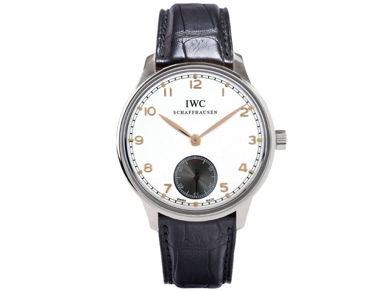 MECHANICAL STEEL/LEATHER MEN'S WATCH PORTOGHESE IWC IW545405