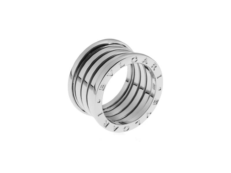 FIVE-BAND RING IN 18 KT WHITE GOLD BZERO1 BULGARI AN191028