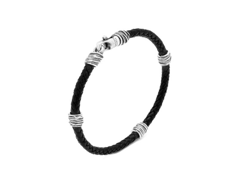MEN'S BRACELET STRING LEATHER GIOVANNI RASPINI 11355L