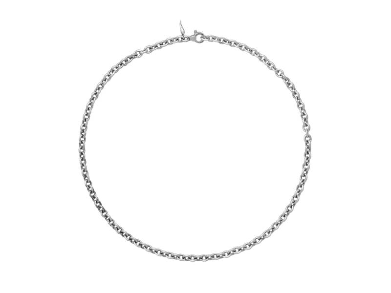 OVAL CHAIN SILVER NECKLACE MAN GIOVANNI RASPINI 11340