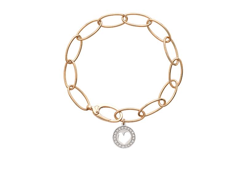 18KT  GOLD BRACELET IN WHITE GOLD WITH A DIAMOND ELEMENT ACCESSORI CHANTECLER 39631/39632
