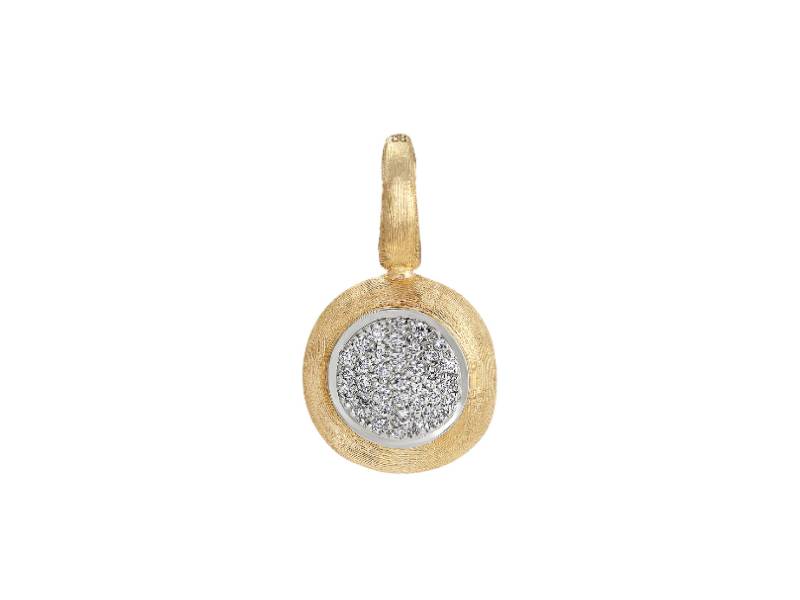 PENDENTE IN ORO GIALLO 18KT E PAVE' DI DIAMANTI MODELLO PICCOLO JAIPUR MARCO BICEGO PB1 B YW