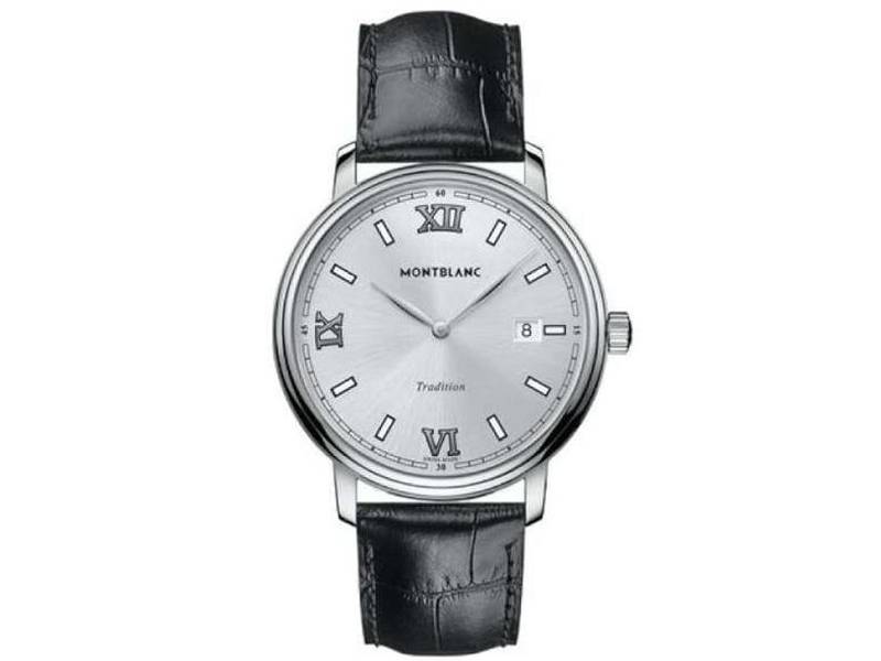 MEN'S WATCH QUARZT STEEL/LEATHER TRADITION MONTBLANC 127775