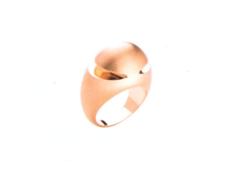 ANELLO IN ORO ROSA SATINATO CABOCHON BULGARI AN853153