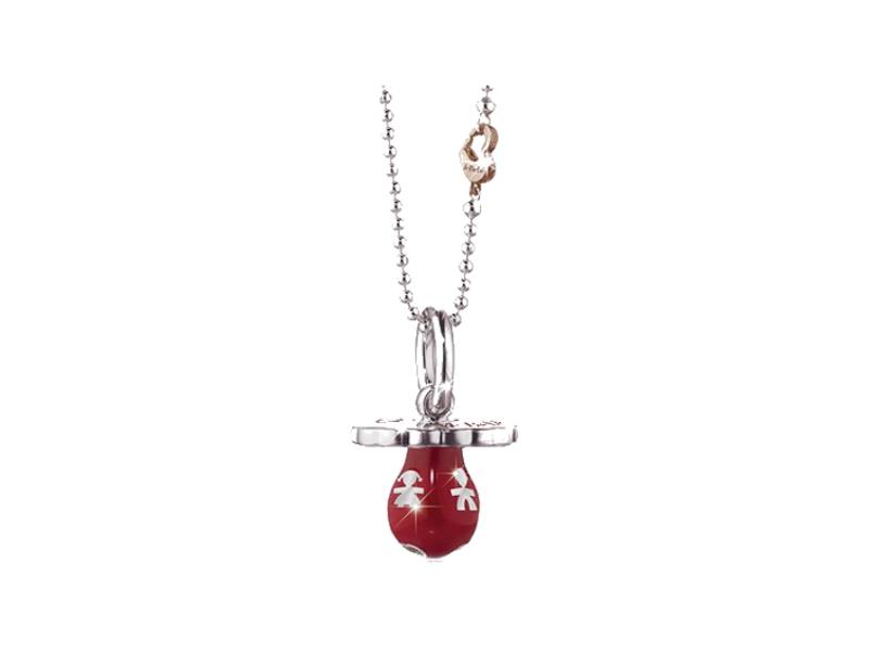 CIUCCI SUONAMORE SILVER PENDANT WITH RED ENAMEL SUONAMORE LE BEBE' SNM005