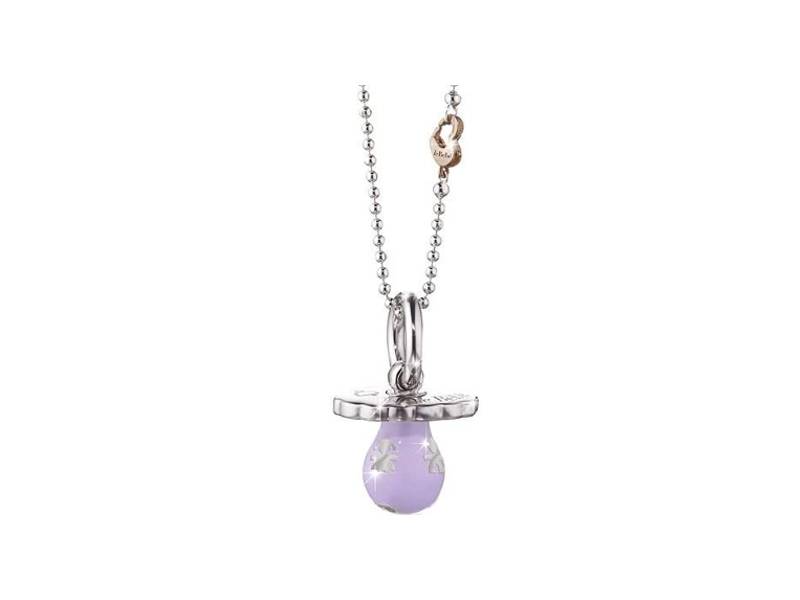 CIUCCI SUONAMORE SILVER PENDANT WITH VIOLET ENAMEL SUONAMORE LE BEBE' SNM004