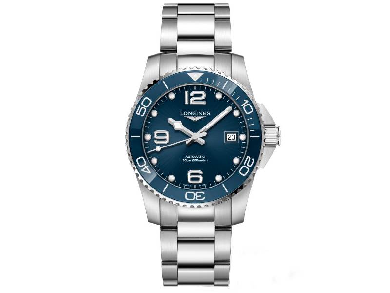 OROLOGIO UOMO AUTOMATICO ACCIAIO/ACCIAIO LUNETTA CERAMICA HYDROCONQUEST LONGINES L3.780.4.96.6