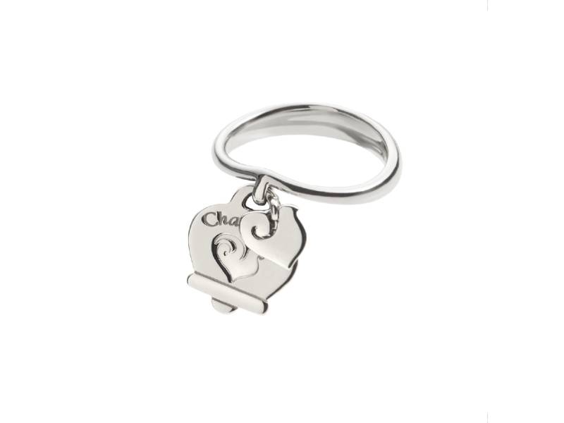 SILVER RING WITH PENDANT BELL AND ROOSTER ET VOILA' CHANTECLER 34522