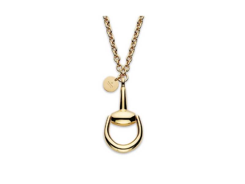18KT YELLOW GOLD NECKLACE WITH PENDANT HORSEBIT GUCCI YBB154349003