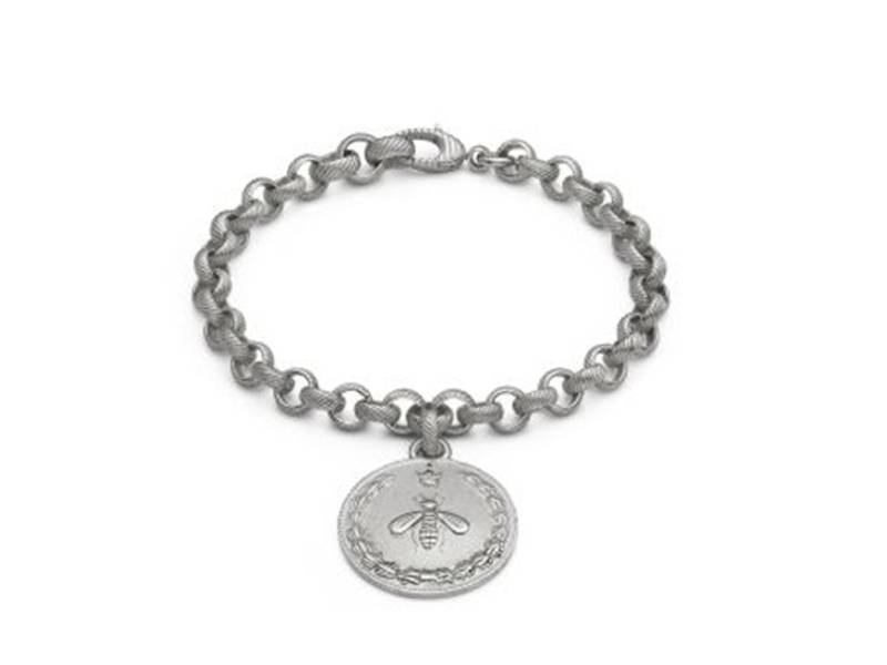 SILVER BRACELET WITH 1 CHARM COIN GUCCI YBA415780001