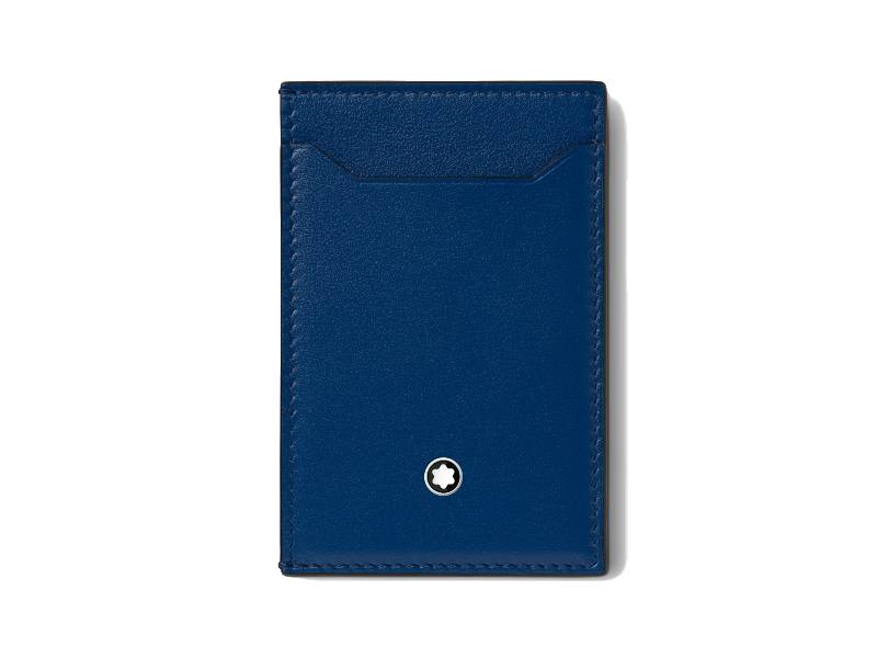 POCKET HOLDER 3 CC MEISTERSTUCK MONT BLUE AND BLACK MONTBLANC 129684