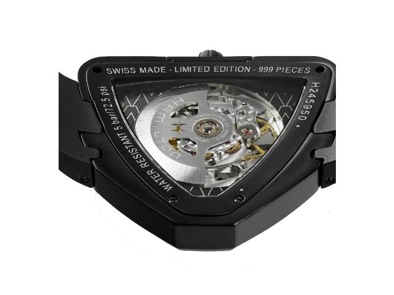 OROLOGIO UOMO AUTOMATICO TITANIO-PVD/CAUCCIU' VENTURA SKELETON LIMITED EDITION  SPIDERMAN HAMILTON H24595331