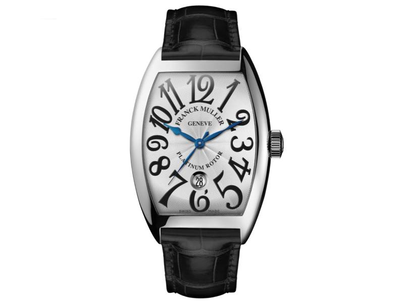 AUTOMATIC MEN'S WATCH STAINLESS STEEL/LEATHER CINTREE CURVEX FRANCK MULLER 7880 SC DT