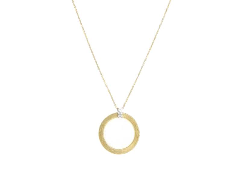 COLLANA LUNGA CON  PENDENTE A CERCHIO E DIAMANTI MASAI MARCO BICEGO CG799-B