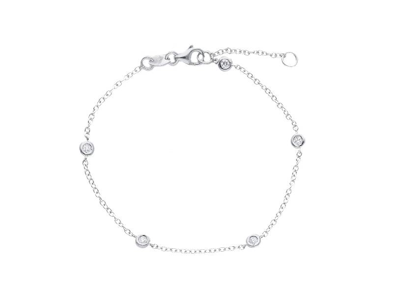 BRACCIALE ORO BIANCO E DIAMANTI BBET05 JUNIOR B