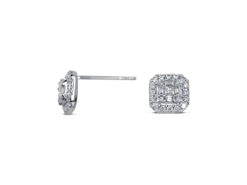 18KT WHITE GOLD EARRING WITH DIAMONDS GIANNI CARITA' FO1042/GS